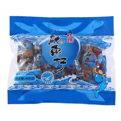 舟山鱿鱼 裕达烧烤鱿鱼仔 鱿鱼片 独立包装休闲零食品 一包400克图1