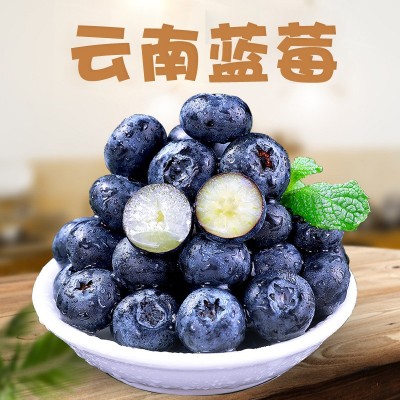 云南花香蓝莓 代发L25顺丰果园直发鲜果花香特大果脆甜新鲜水果图5