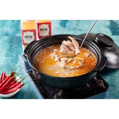 海南文昌特色糟粕醋锅底鸡汤新鲜生鲜小母鸡2斤以上3-4人份