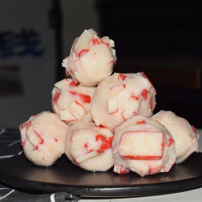 豆捞蟹子龙虾风味球2500g蟹柳肉丸关东煮冷冻食材批发丸子鱼丸图2