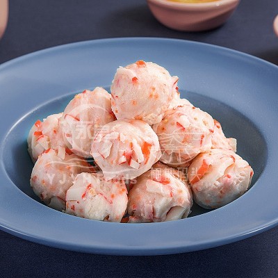 豆捞蟹子龙虾风味球2500g蟹柳肉丸关东煮冷冻食材批发丸子鱼丸图4