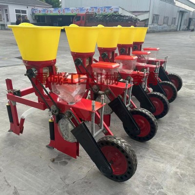 拖拉机带2-8行玉米播种机大豆高梁精播机出口玉米播种机