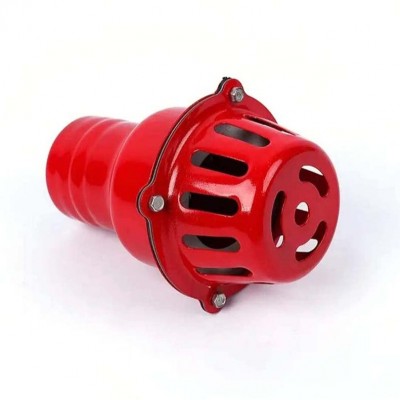 自吸水泵底阀止回阀单向清水过滤器1.5寸2寸 -12寸红底阀铁皮笼头