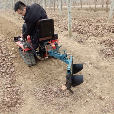 小型履带旋耕机 山地乘坐式耕地翻土机 大棚草莓起垄培土耕地机图5