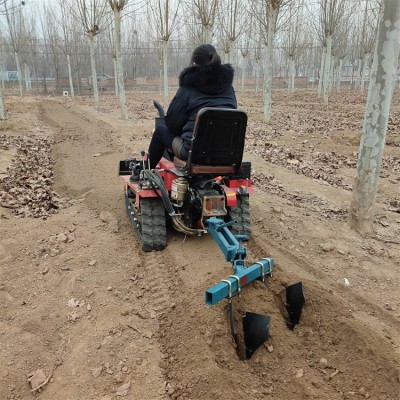 小型履带旋耕机 山地乘坐式耕地翻土机 大棚草莓起垄培土耕地机图4