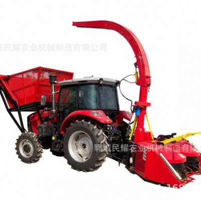 拖拉机带圆盘青储机割台全珠玉米秸秆收割粉碎青储机皇竹草收割机