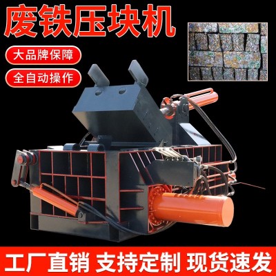 液压金属压块机 卧式边角料废铁打包机 金属废旧品废料打包 压块机图4