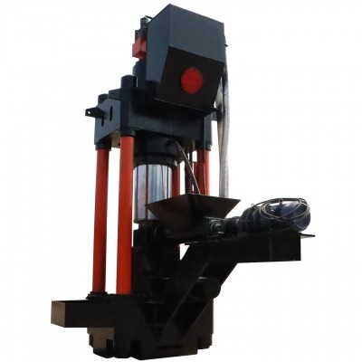 立式铁销钢屑压饼机全自动铜屑铝屑压饼机不锈钢屑压饼机