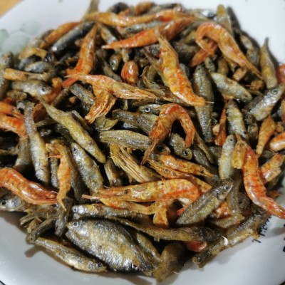 烟熏鱼仔火焙虾虾米小鱼小虾干货混合装火焙鱼东公鱼批发500g代发图2