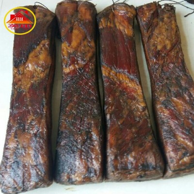 厂家直供散装柴火烟熏五花腊肉 农家土猪腊五花肉 湖南特产批发图2