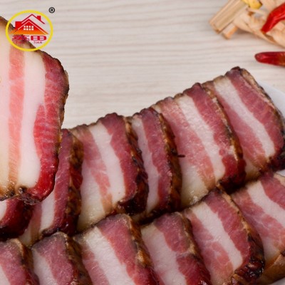 厂家直供散装柴火烟熏五花腊肉 农家土猪腊五花肉 湖南特产批发图4