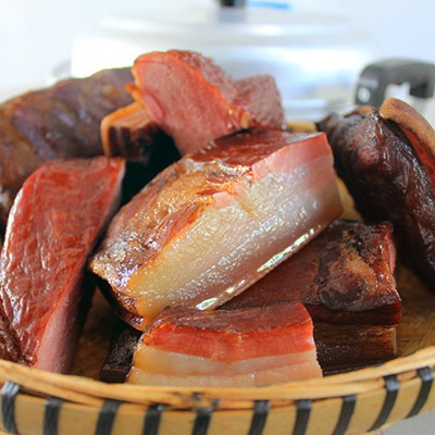 湖南特产柴火五花肉 农家烟熏腊肉 土猪肉肥腊肉后腿腊肉厂家批发图4