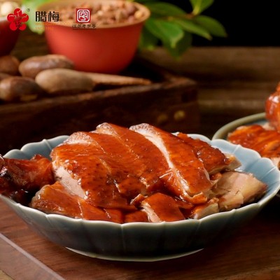 腊梅南京脆皮烤鸭整只江苏老字号特产正宗美食真空带卤汁卤味熟食