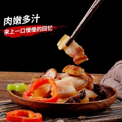 批发利禄湖北恩施高山柴火慢炕五花腊肉500g装免烧洗支持一件代发图3