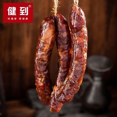 贵州特产真空纯猪肉腊肠批发五香麻辣农家腊味烟熏腊排骨腊肉香肠图3