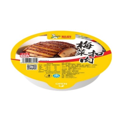 湖南梅菜扣肉428g半成品预制菜厂家料理包碗加热即食聪厨梅菜扣肉