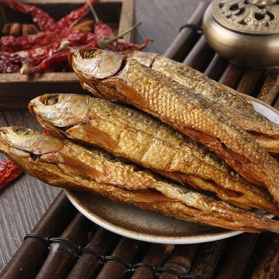 湖南水产干货火焙手撕烟熏柴火鱼火焙休闲即食工厂批发 火焙鱼图5