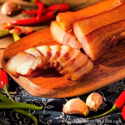 湖南特产腊肉偏肥五花腊肉后腿腊肉土猪肉烟熏腊湘西腊肉批发商用图3