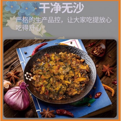 湘雨果湘西外婆菜整箱批发湖南特产酒店食材下饭菜咸菜酱菜厂家图2