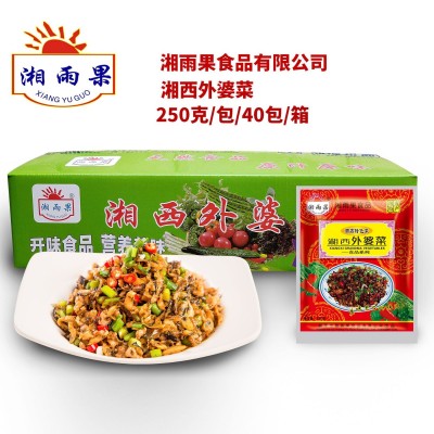 湘雨果湘西外婆菜整箱批发湖南特产酒店食材下饭菜咸菜酱菜厂家图5