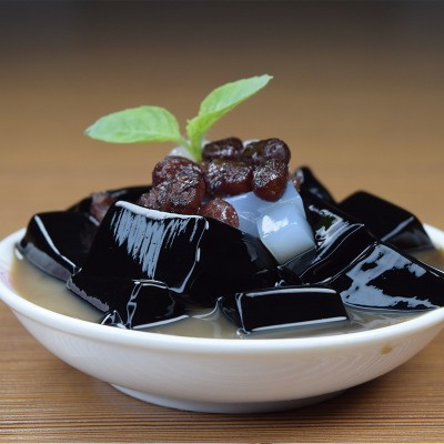 仙草胶粉120倍黑凉粉原粉烧仙草甜品布丁果冻原料胶粉龟苓膏粉图4