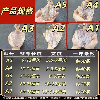 一件代发烧烤鱿鱼干北海鱿鱼海鲜干货A1/A2/A3/A4/A5大小尤鱼手撕图5