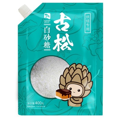 古松400g白砂糖白糖白砂糖绵白糖批发食用糖烘焙烹饪细砂糖