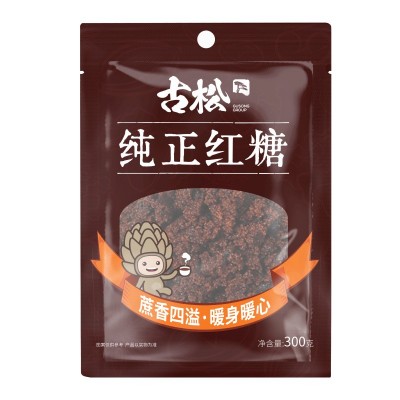 古松红糖红糖块300g红糖纯正甘蔗糖小包装批发炒糖色蔗糖红糖黑糖图4
