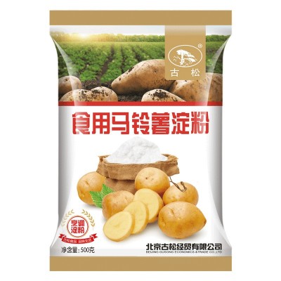 古松马铃薯淀粉500g食用土豆烹调炒菜勾芡生粉调味品家用批发粉状图2