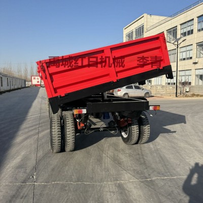德州农用拖车 双轴8轮拖拉机车斗 运输农用拖车挂车图3