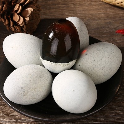 微山湖松花蛋糖心松花皮蛋整箱即食流心工厂现发鸭变蛋鸭蛋咸溏心图3