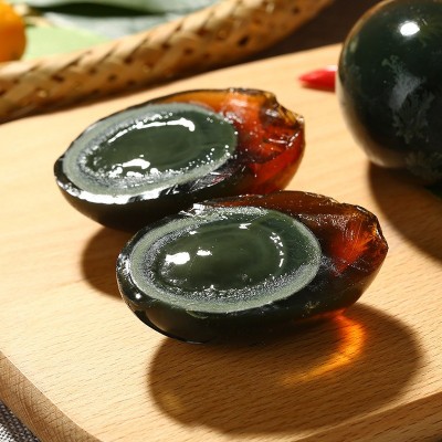 微山湖松花蛋糖心松花皮蛋整箱即食流心工厂现发鸭变蛋鸭蛋咸溏心图4