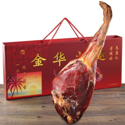 新款金华火腿整腿礼盒装正宗金华火腿肉4-8斤浙江土特产腌腊肉图5