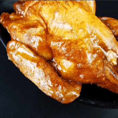 【厂家直销】凤起 正宗德州五香扒鸡500g 卤味鸡肉熟食烧鸡袋装图2