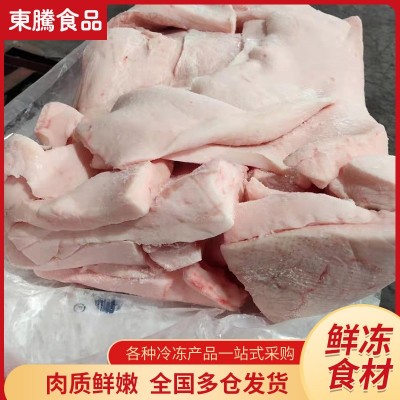 生鲜冷冻整块猪背膘 酒店熬油炒菜用冷冻猪背膘 批发食用肥膘猪油图2