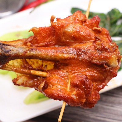 过师傅烧烤鸡腿串蝴蝶腿串调理大鸡腿油炸烤串食材10串烧烤大鸡腿图4