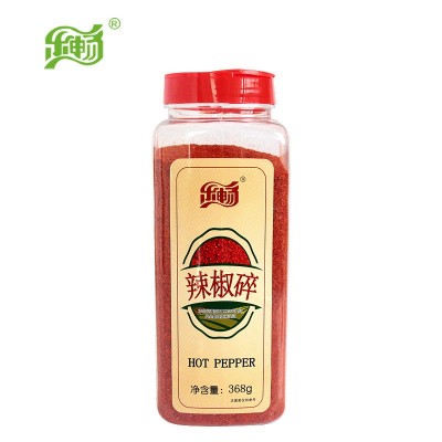 厂家直销乐畅辣椒碎调味料368g/瓶辣椒粗粉辣椒碎烧烤料中辣调味图4