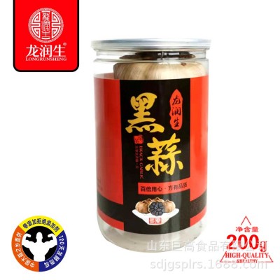 龙润生多瓣黑蒜200g罐装工厂源头现货批发代发山东特产网红黑大蒜图5