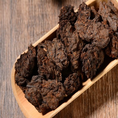 2003年普洱熟茶冰岛陈年野韵老茶头茶叶黑茶批发 老农古林 纯干仓图2