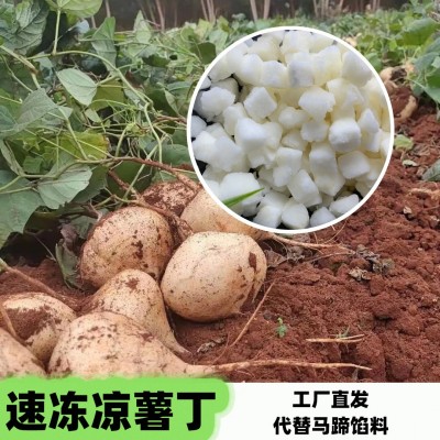 广西速冻凉薯丁白地瓜粒鲜切速冻沙葛丁马蹄丁替代爆爆珠原料图5