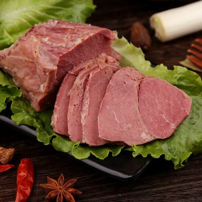 厂家批发卤牛肉大块休闲五香味牛肉熟食200g真空包装OE M图3