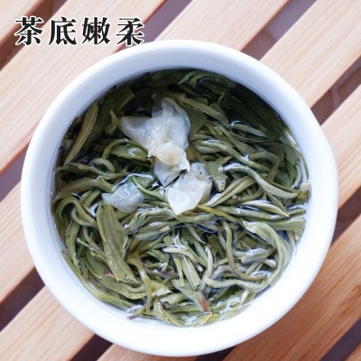 横县茉莉花茶2025碧螺春碧潭飘雪六窨炒花茶商用奶茶原料茉莉嫩芽图2