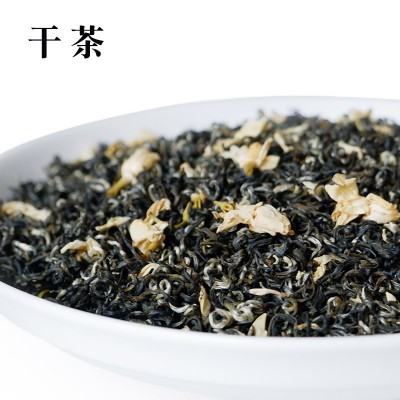 横县茉莉花茶2025碧螺春碧潭飘雪六窨炒花茶商用奶茶原料茉莉嫩芽图4