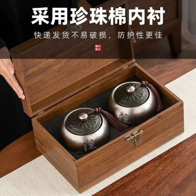 碧螺春绿茶特级新茶浓香型高端陶瓷罐礼品茶叶高档礼盒装送礼长辈