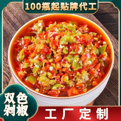 小湘好双色剁辣椒瓶装即食湖南特产下饭菜批发拌饭农家辣酱