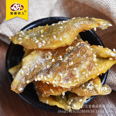 北海龙润授权香辣黄花鱼整箱散装鱼干海鲜干货休闲即食海鲜5kg