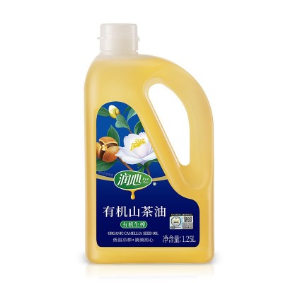 江西油茶供应润心有机生榨山茶油1.25L低温压榨食用油 团购福利