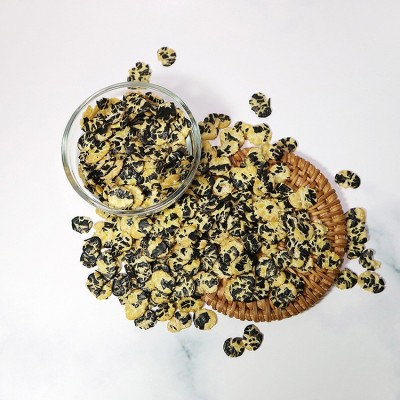 源头供应黄芯黑豆片 五谷杂粮散装即食冲泡黑豆薄片 一件代发500g
